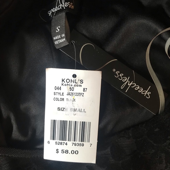 NWT Beautiful Black Dress Lace & Embroidery - Picture 3 of 3